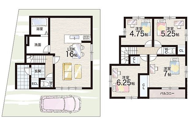【4LDK】○美園小学校・・・徒歩11分 ○久宝寺中学校・・・徒歩14分