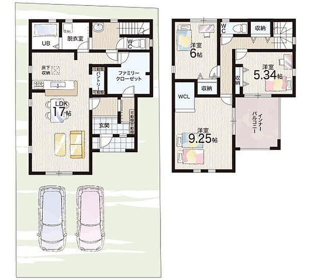 【3LDK+S(納戸)】○祇王小学校・・・徒歩9分 ○野洲北中学校・・・徒歩14分