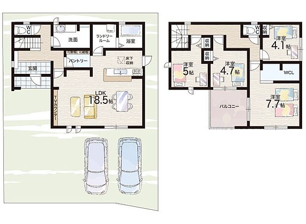 【4LDK】○金城小学校・・・徒歩5分 ○中央中学校・・・徒歩17分