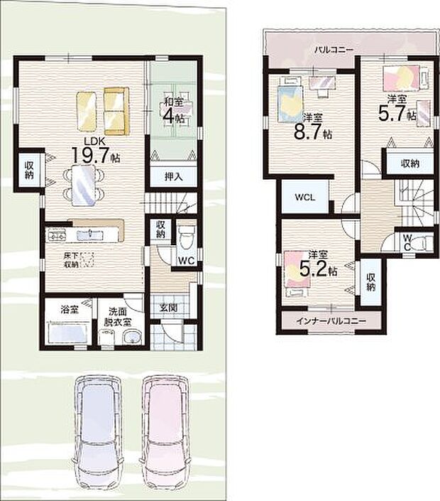 【4LDK】○羽曳野市立はびきの埴生学園・・・徒歩14分 ○羽曳野市立はびきの埴生学園・・・徒歩14分