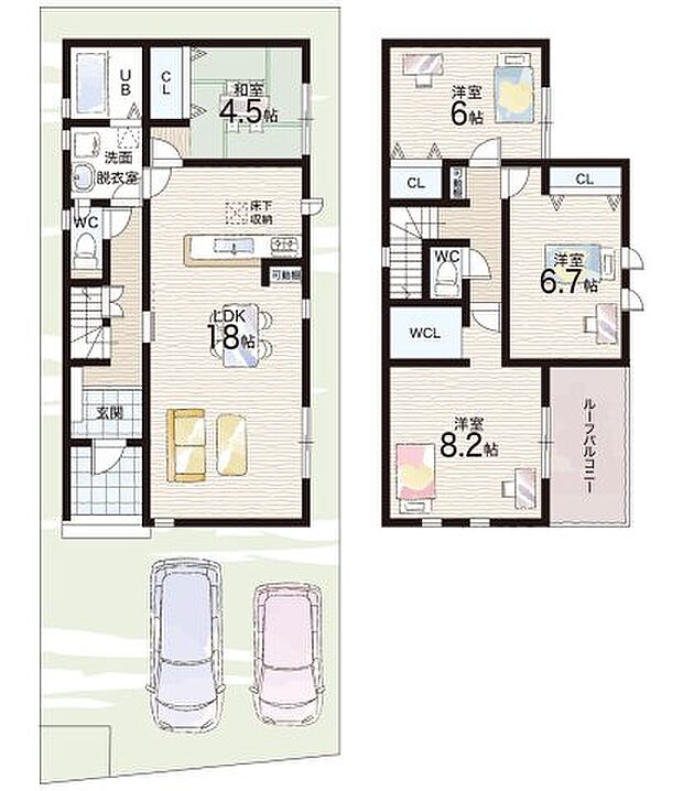 【4LDK】○伏見小学校・・・徒歩13分 ○伏見中学校・・・徒歩27分