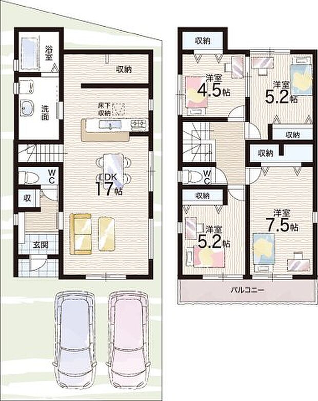 【4LDK】○布忍小学校・・・徒歩4分 ○松原第三中学校・・・徒歩10分