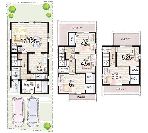 【3LDK】○武庫南小学校・・・徒歩17分 ○南武庫之荘中学校・・・徒歩10分