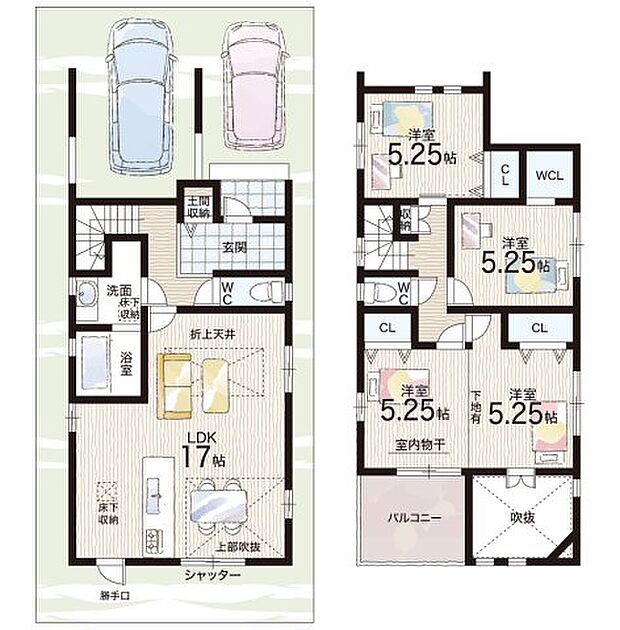 【3LDK】○北豊島小学校・・・徒歩2分 ○北豊島中学校・・・徒歩6分
