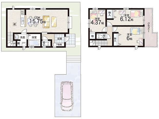 【3LDK】○茨田小学校・・・徒歩11分 ○茨田中学校・・・徒歩12分