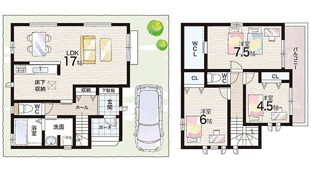 【3LDK+S(納戸)】○荻野小学校・・・徒歩11分 ○東中学校・・・徒歩22分