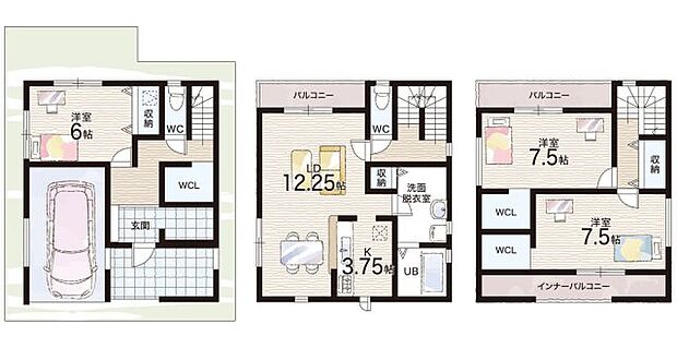 【3LDK】○山田東小学校・・・徒歩６分 ○山田中学校・・・徒歩１６分