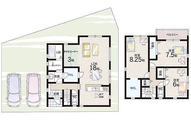 【3LDK】○道場小学校・・・徒歩10分 ○北神戸中学校・・・徒歩17分