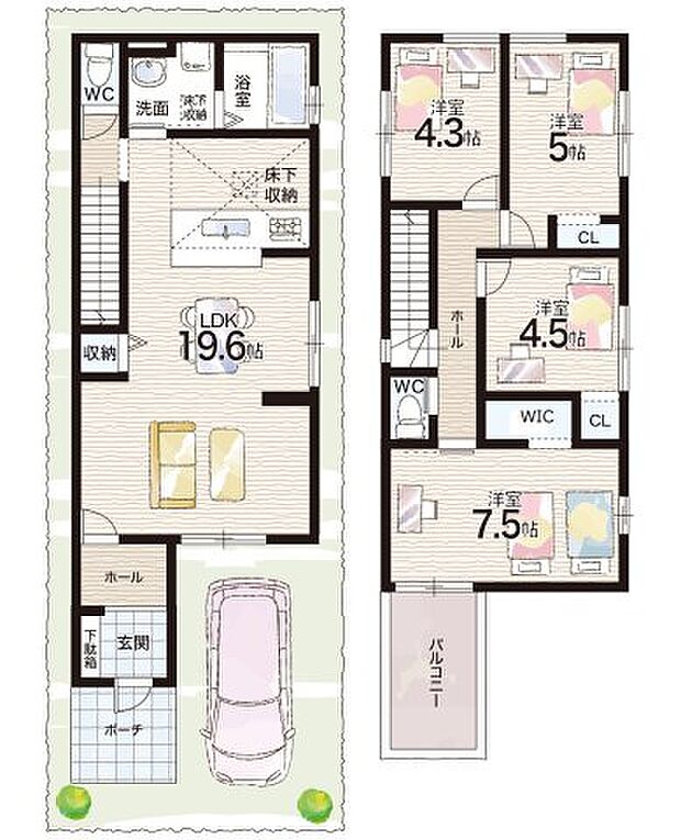 【4LDK】○立花北小学校・・・徒歩7分 ○立花中学校・・・徒歩7分