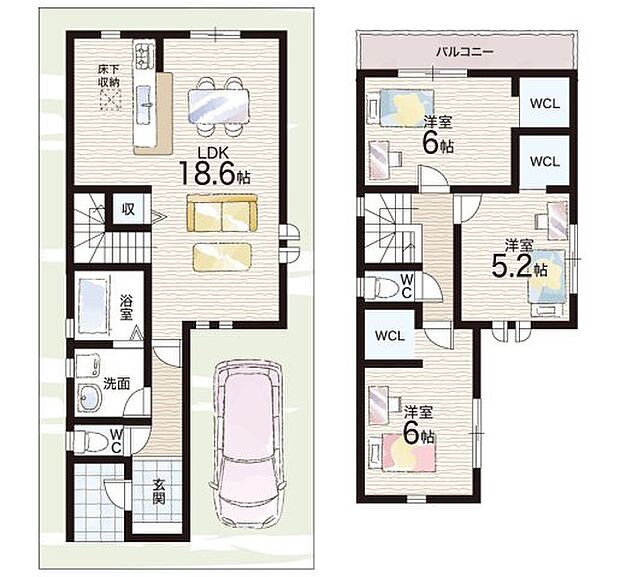 【3LDK】○武庫東小学校・・・徒歩5分 ○武庫東中学校・・・徒歩13分