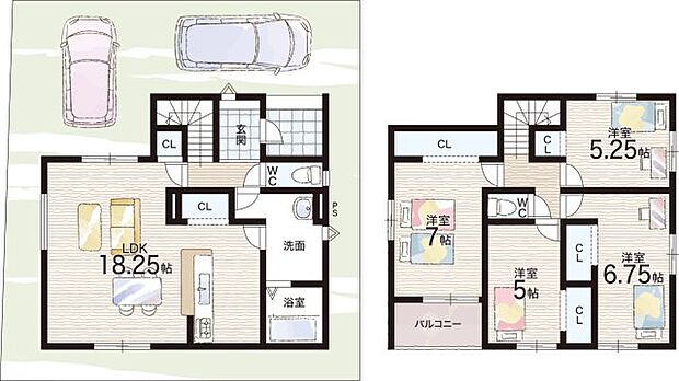 【4LDK】○孔舎衙小学校・・・徒歩14分 ○孔舎衙中学校・・・徒歩19分