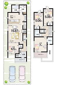 〇大島小学校・・・徒歩5分 ○大庄北中学校・・・徒歩17分 