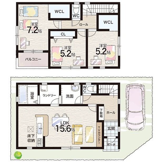 【3LDK】○明城小学校・・・徒歩14分 ○成良中学校・・・徒歩32分