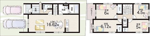 【4LDK】○草津小学校・・・徒歩30分 ○松原中学校・・・徒歩27分