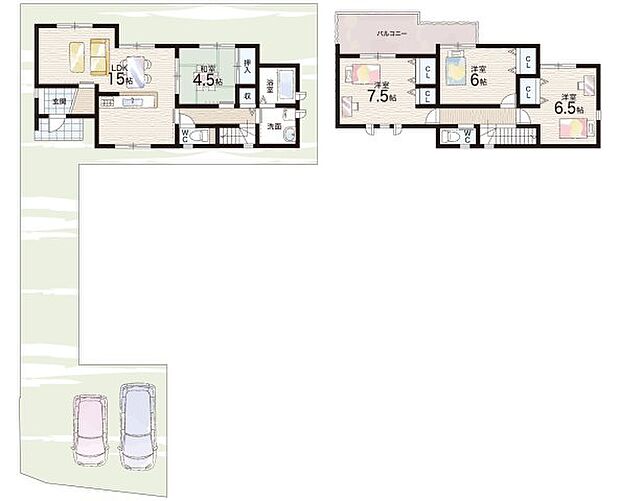 【4LDK】○奈良市立六条小学校・・・徒歩13分 ○奈良市立京西中学校・・・徒歩15分