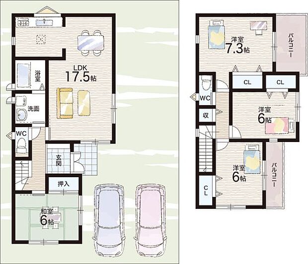 【4LDK】○川西小学校・・・徒歩15分 ○式下中学校・・・徒歩24分
