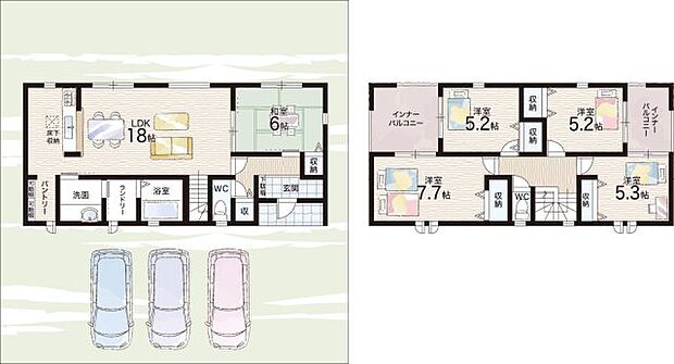 【5LDK】○新庄小学校・・・徒歩32分 ○新庄中学校・・・徒歩35分