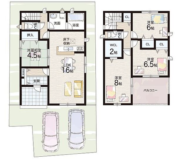 【4LDK】○御園小学校・・・徒歩14分 ○玉園中学校・・・徒歩4分