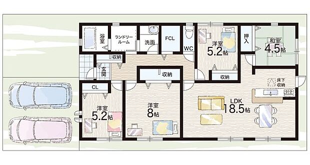 【4LDK+S(納戸)】○田原本小学校・・・徒歩28分 ○北中学校・・・徒歩25分
