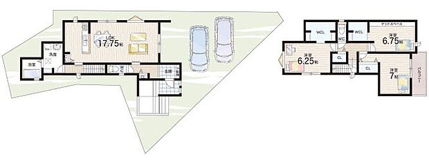 【3LDK】○上野小学校・・・徒歩7分 ○第三中学校・・・徒歩12分