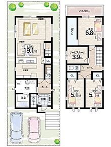 ○泉台小学校・・・徒歩3分 ○大原中学校・・・徒歩22分 