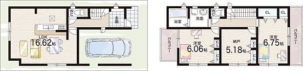 【2LDK+S(納戸)】○津田小学校・・・徒歩11分 ○津田中学校・・・徒歩10分