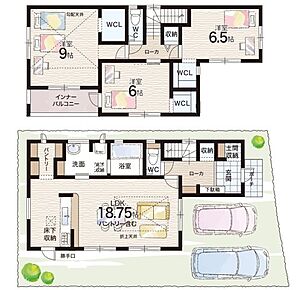 ○詳徳小学校・・・徒歩8分 ○詳徳中学校・・・徒歩7分 