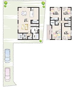 ○笠縫東小学校・・・徒歩7分 ○新堂中学校・・・徒歩19分 