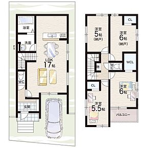 ○待鳳小学校・・・徒歩3分 ○旭丘中学校・・・徒歩13分 