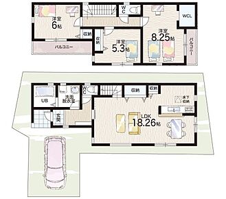 ○耳原小学校・・・徒歩7分 ○北中学校・・・徒歩13分 