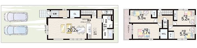 1区画