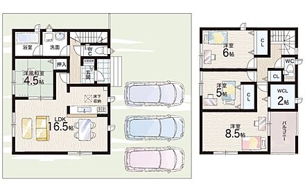 ○石仏小学校・・・徒歩6分 ○加賀田中学校・・・徒歩7分 