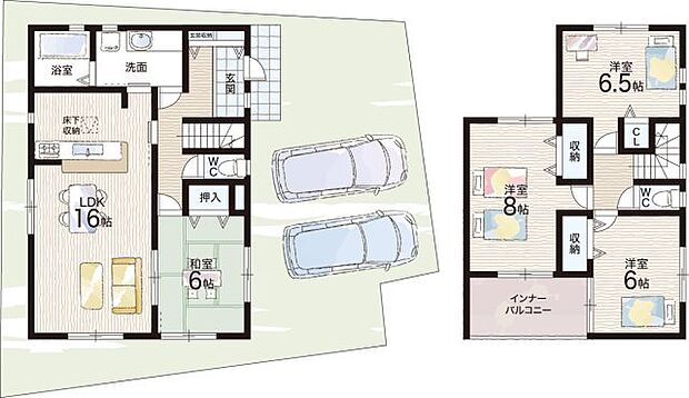 【4LDK】○朝和小学校・・・徒歩17分 ○南中学校・・・徒歩18分
