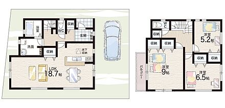 ○大宮小学校・・・徒歩14分 ○三笠中学校・・・徒歩20分 