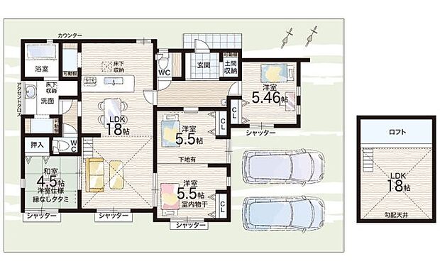 【4LDK】○佐保小学校・・・徒歩2分 ○若草中学校・・・徒歩18分