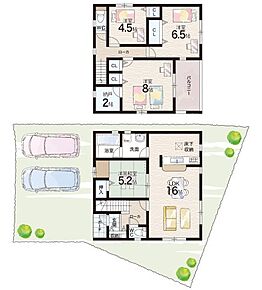 ○下荘小学校・・・徒8分 ○貝掛中学校・・・徒歩18分 