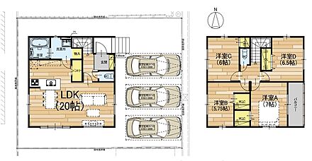 ○桂坂小学校・・・徒歩12分 ○大枝中学校・・・徒歩17分 