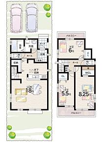 ○園和北小学校・・・徒歩7分 ○園田東中学校・・・徒歩15分 