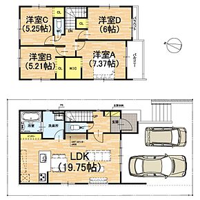 ○境谷小学校・・・徒歩5分 ○洛西中学校・・・徒歩5分 