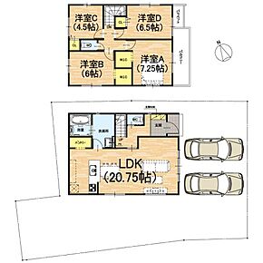 ○伊勢田小学校・・・徒歩2分 ○西宇治中学校・・・徒歩7分 