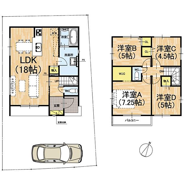 【4LDK】○久世小学校・・・徒歩12分 ○東城陽中学校・・・徒歩14分