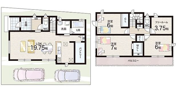 【3LDK】○丹比小学校・・・徒歩7分 ○河原城中学校・・・徒歩7分