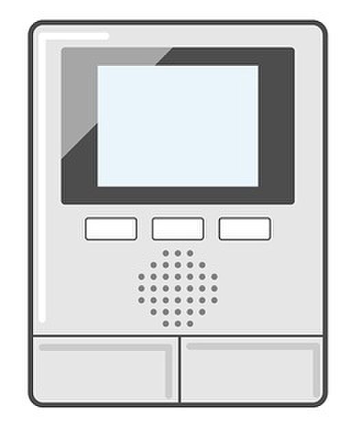 【カラーモニターインターホン】声だけでなく来訪者の姿や顔がモニターで確認できるので、小さなお子様がいらっしゃるご家庭でも安心できます!
