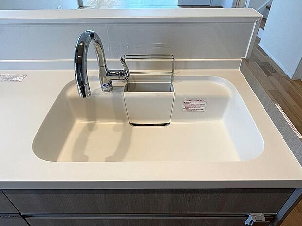 【【1号地】キッチン】時短&節水の叶うハンズフリー水栓!