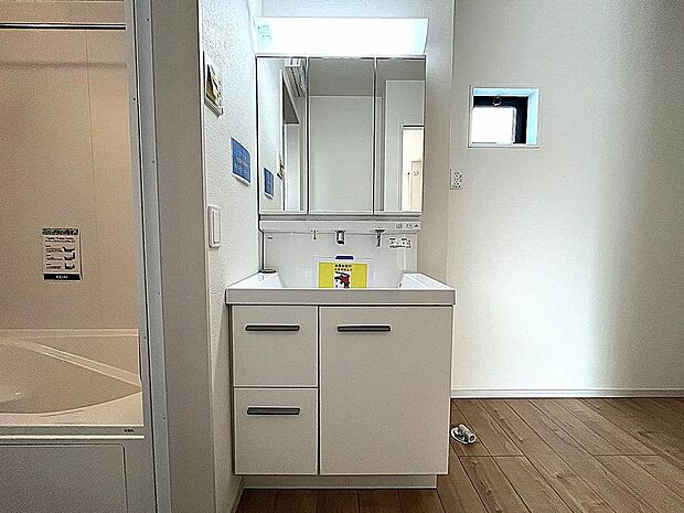 【【1号棟】洗面化粧台】使い勝手の良いお洒落な洗面化粧台!