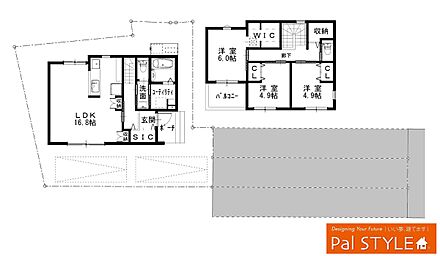 私道負担：有( 別途 26 m2 持分 1分の1 ) 
