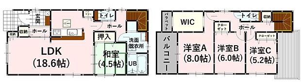■２号棟　間取り
