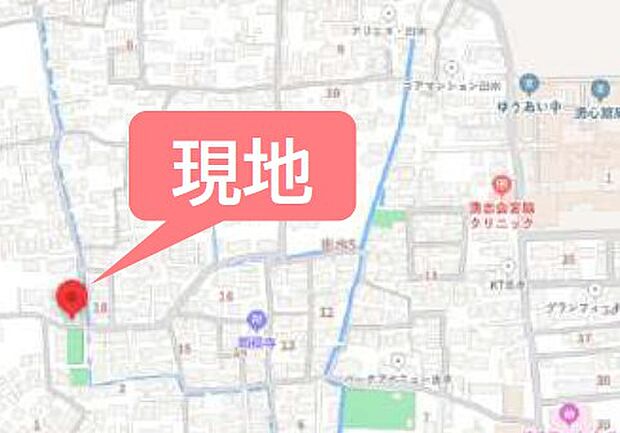 ■カーナビ：熊本市中央区出水６丁目４３ー１０８付近