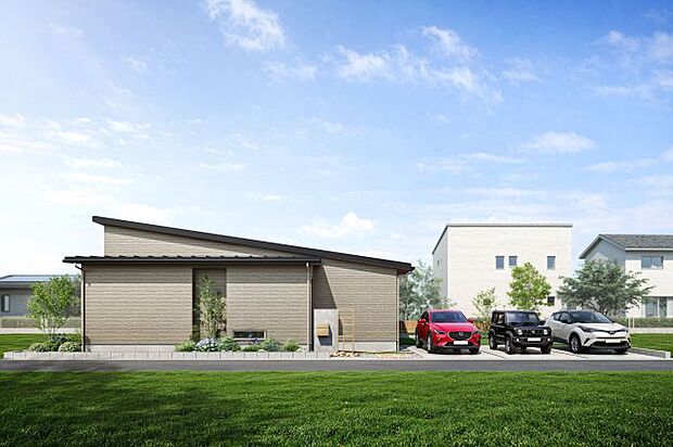 完成イメージ 駐車は並列3台可能です♪