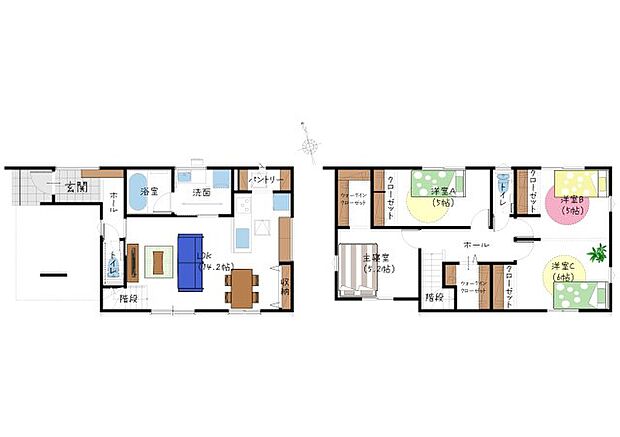 間取り 29坪 4SLDK